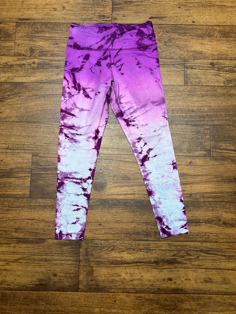 Zumba Fitness Purple Ombre Tie-Dye Leggings